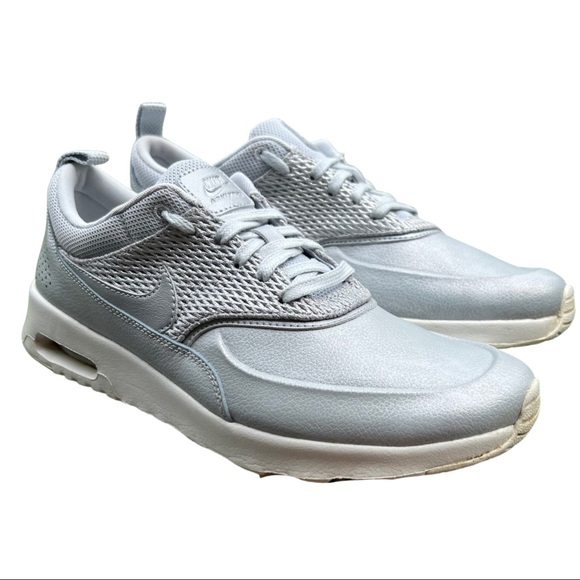 Nike Shoes - Nike Air Max Thea Premium Metallic Platinum Muted Silver Size 10 Sneaker